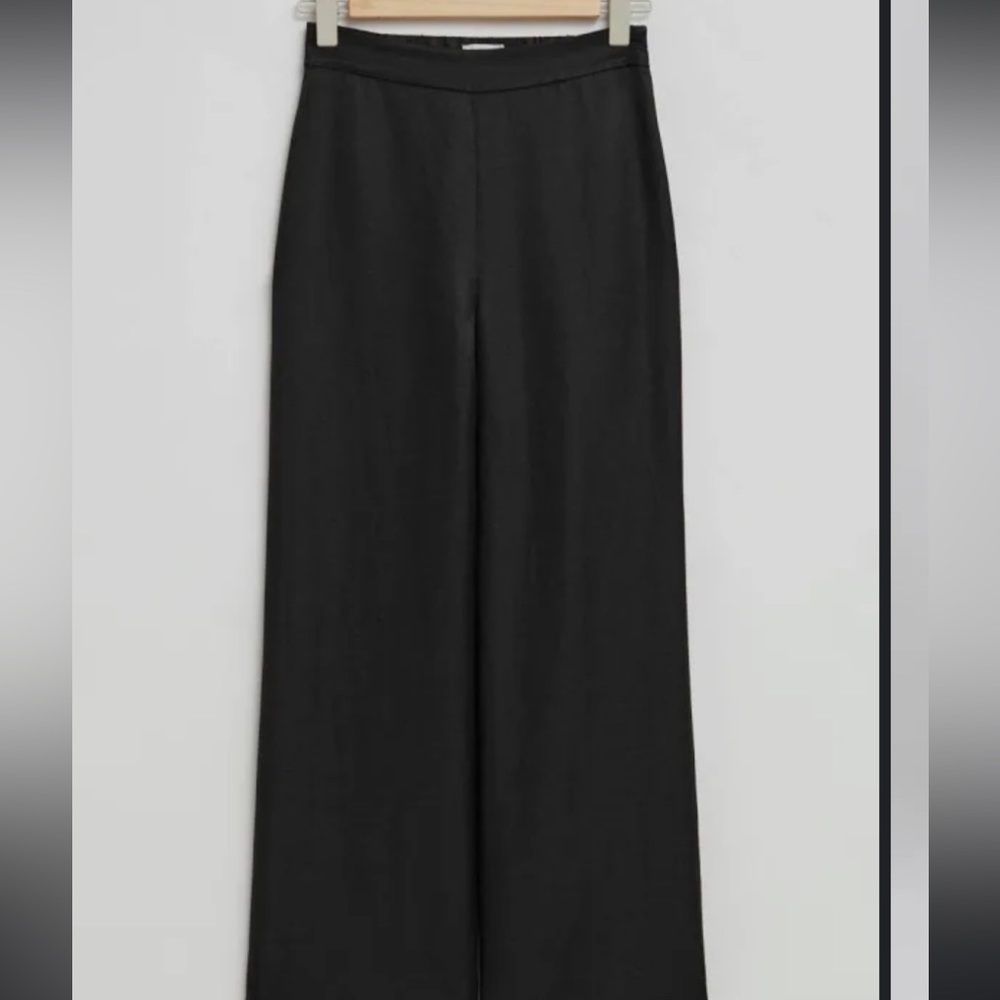 & Other Stories Wide Leg Ponte Trousers